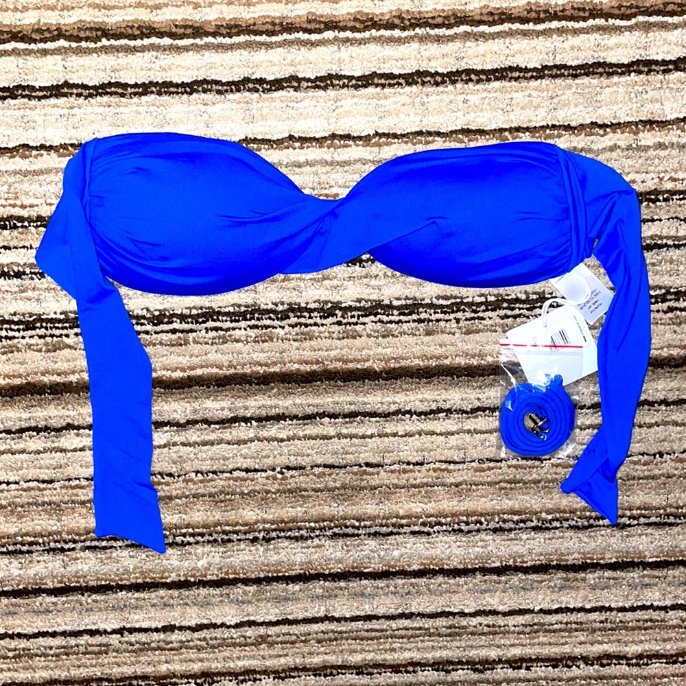 OndadeMar royal blue bikini top. NWT
